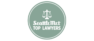 Gilbert Law Firm - Leading Pedestrian Accident Lawyer Saint John WA - Seattle met top lawyers badge